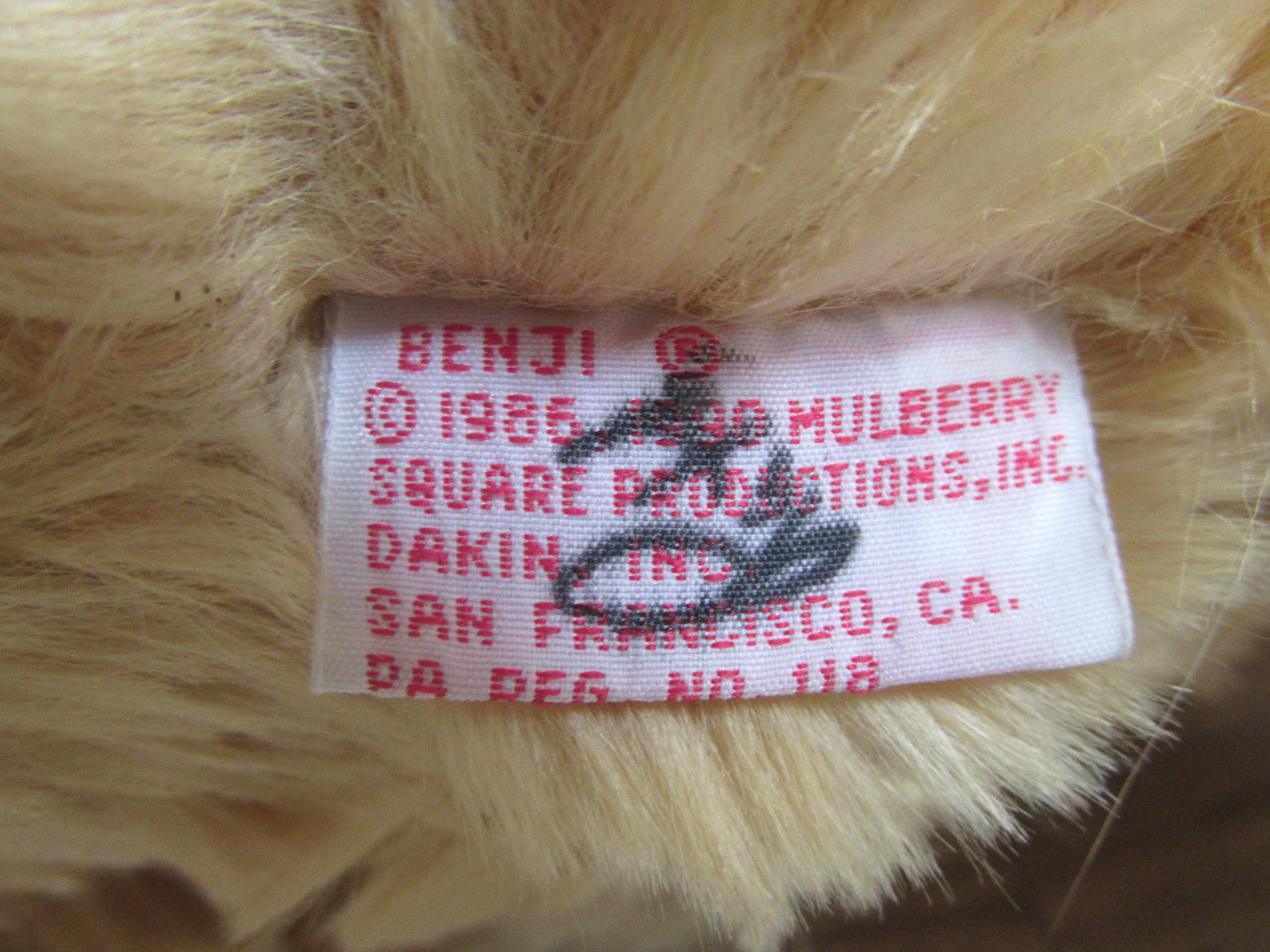 Vintage Plush Benji the Dog