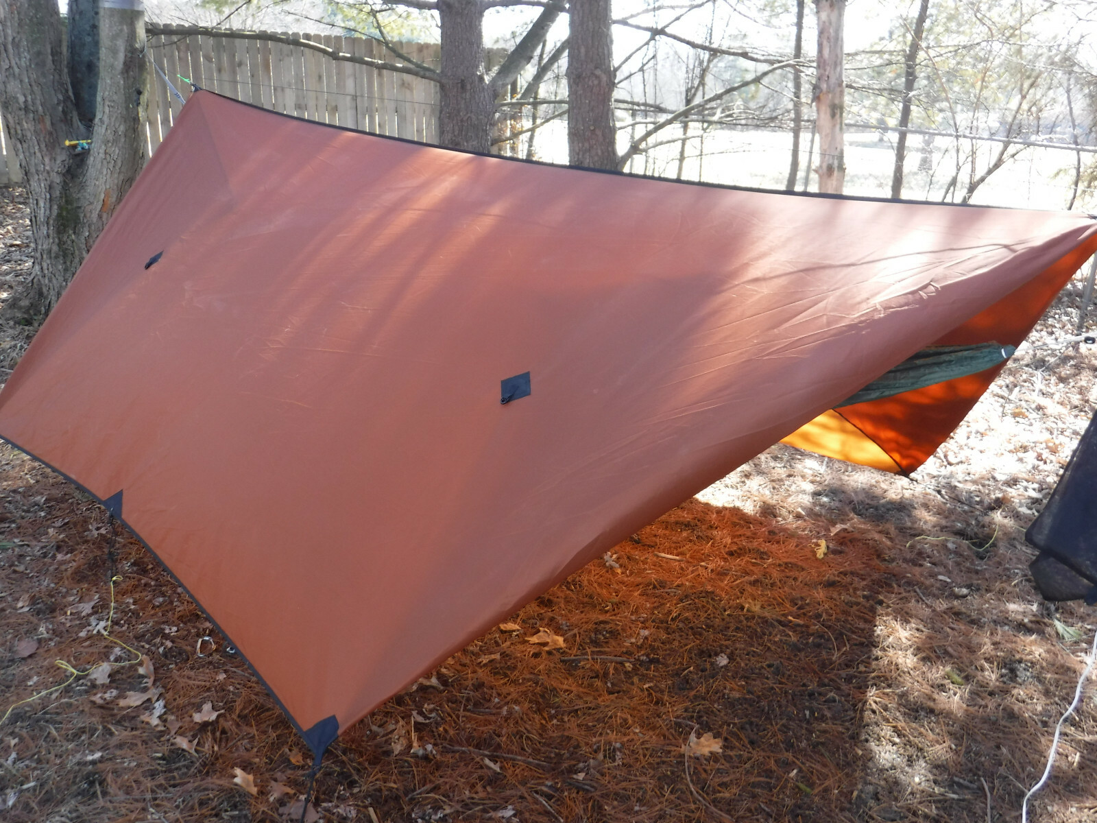 11' Journey Winter Hammock Tarp with Doors Ridgeline, Tie Outs