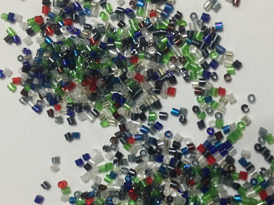 20/0 Czech Maco Seed Beads  1 mm to 4mm  Mini Tube
