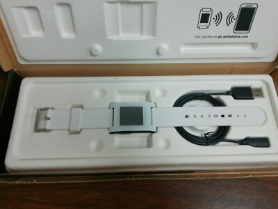 Pebble Classic Smartwatch 301WH kick Starter brand new but dead battery!