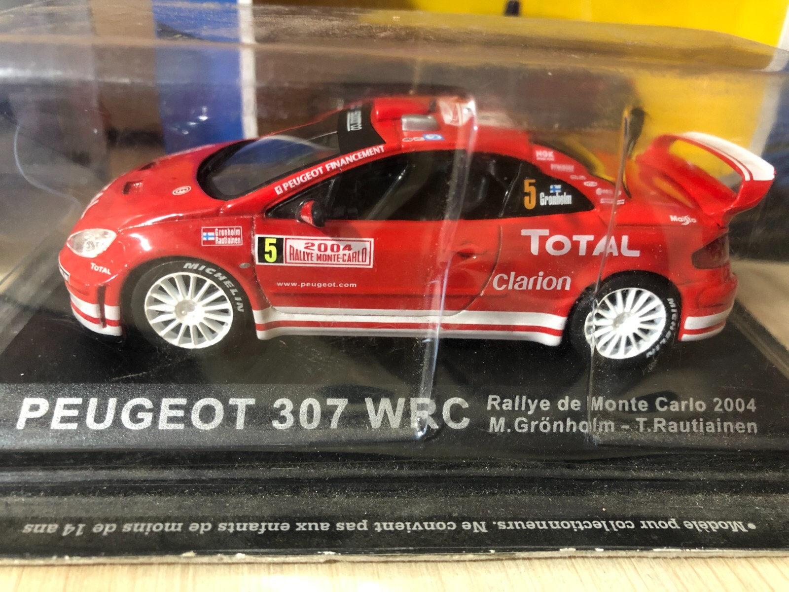 Peugeot 307 WRC #5 Rally Montecarlo 2004 Gronhilm - DIE CAST 1:43 2