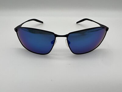 NEW Costa Del Mar TURRET Polarized Sunglasses Matte Black / Blue Mirror 580P