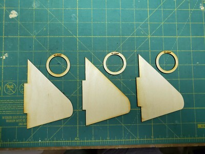 Estes Pro Series II Star Orbiter #9716 Fin and Centering Ring Set 