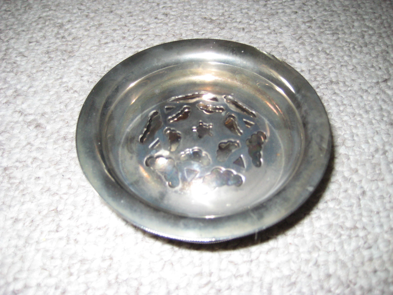 Vintage Butter Curler Press Dish Silver Plated Excellent