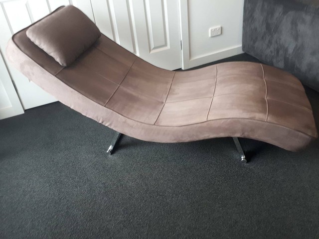Single chaise lounge brown | Sofas | Gumtree Australia Mornington