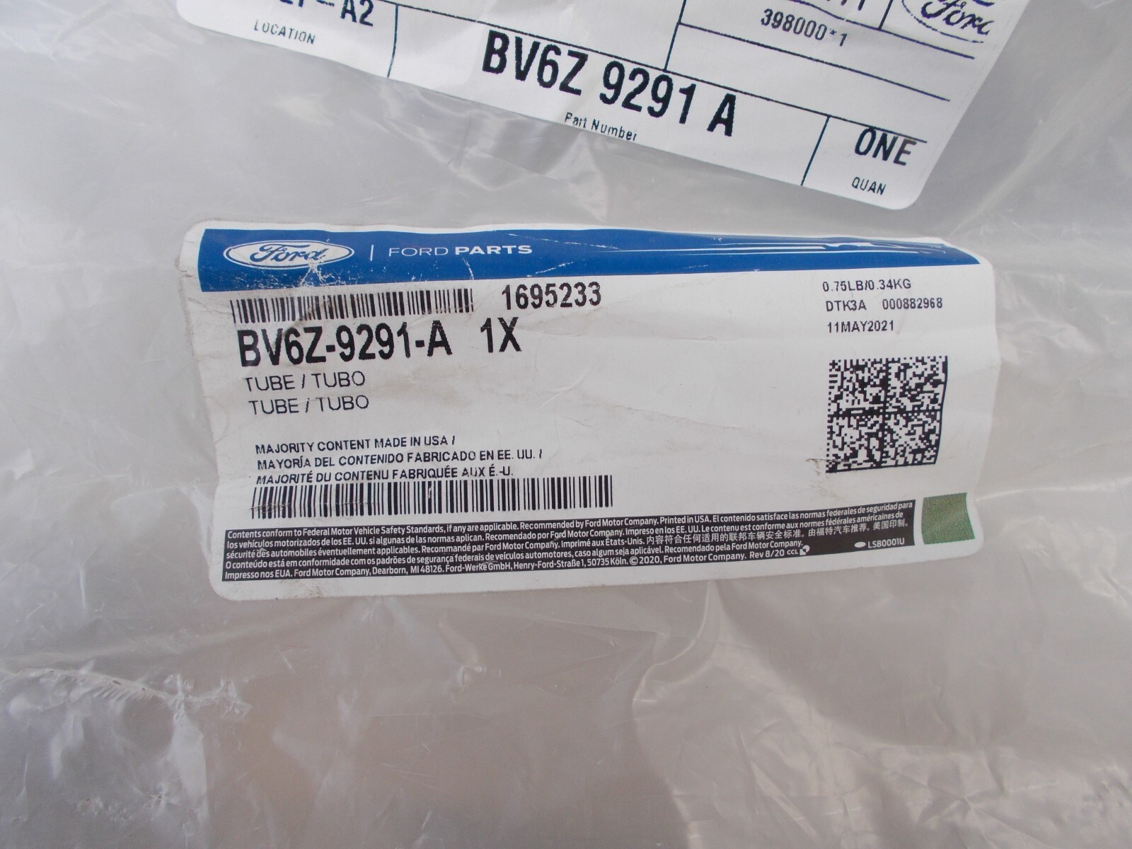 New Ford OEM Fuel Line Assembley BV6Z-9291-A | eBay