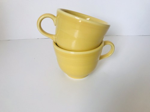 Lot Of 2 Fiestaware Round mugs Yellow