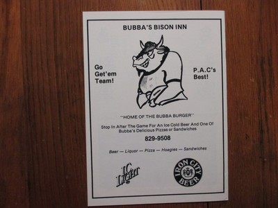 1983 Bethany College Football Game  Program(w/WALLY  NEEL/TOM REDDY/STEVE ADAMS)