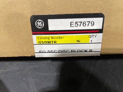 New/OB GE E57679 GSDWTR EG SEC DISC BLOCK B