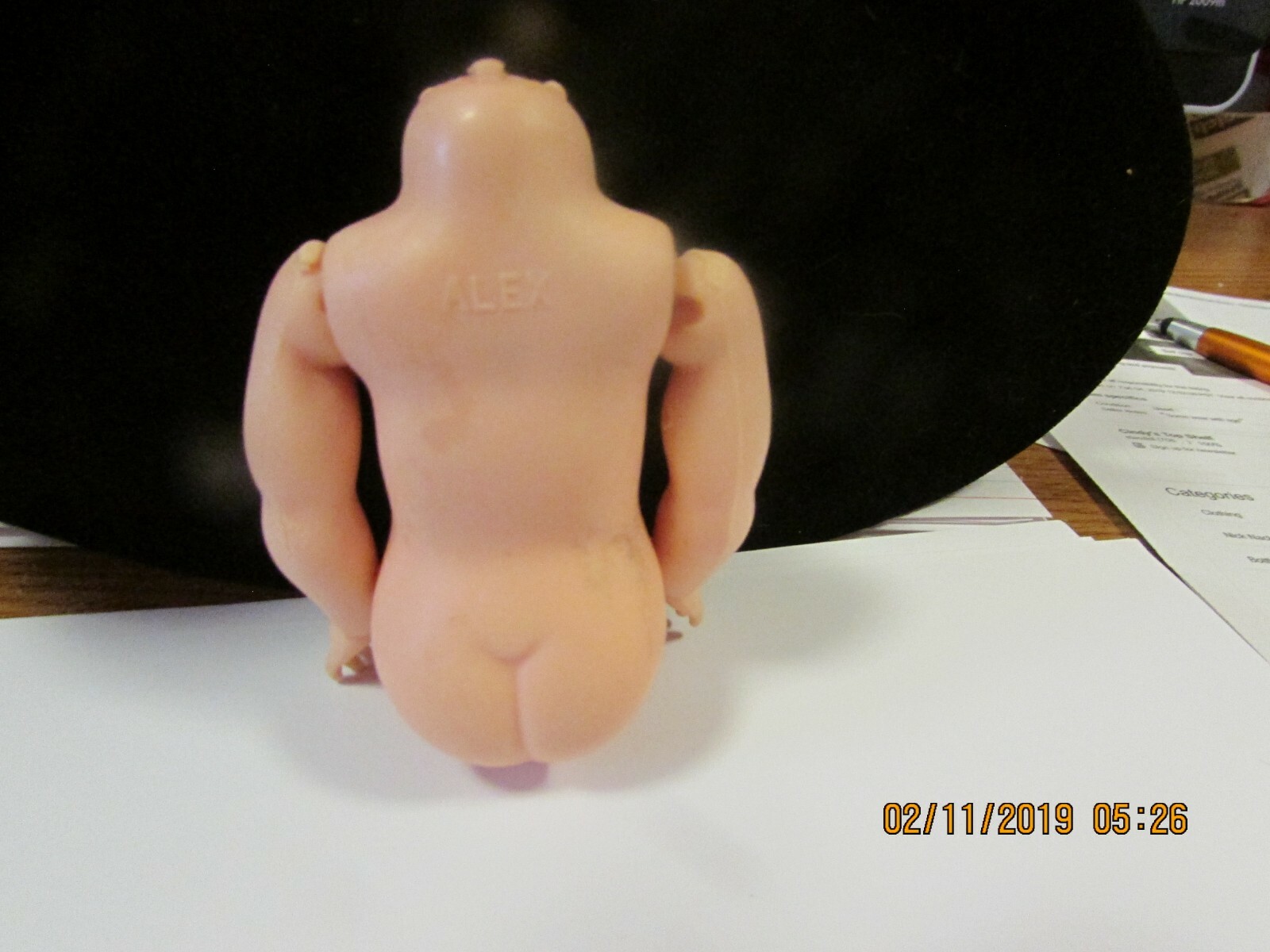 Old Doll Torso with Arms (ALEX)