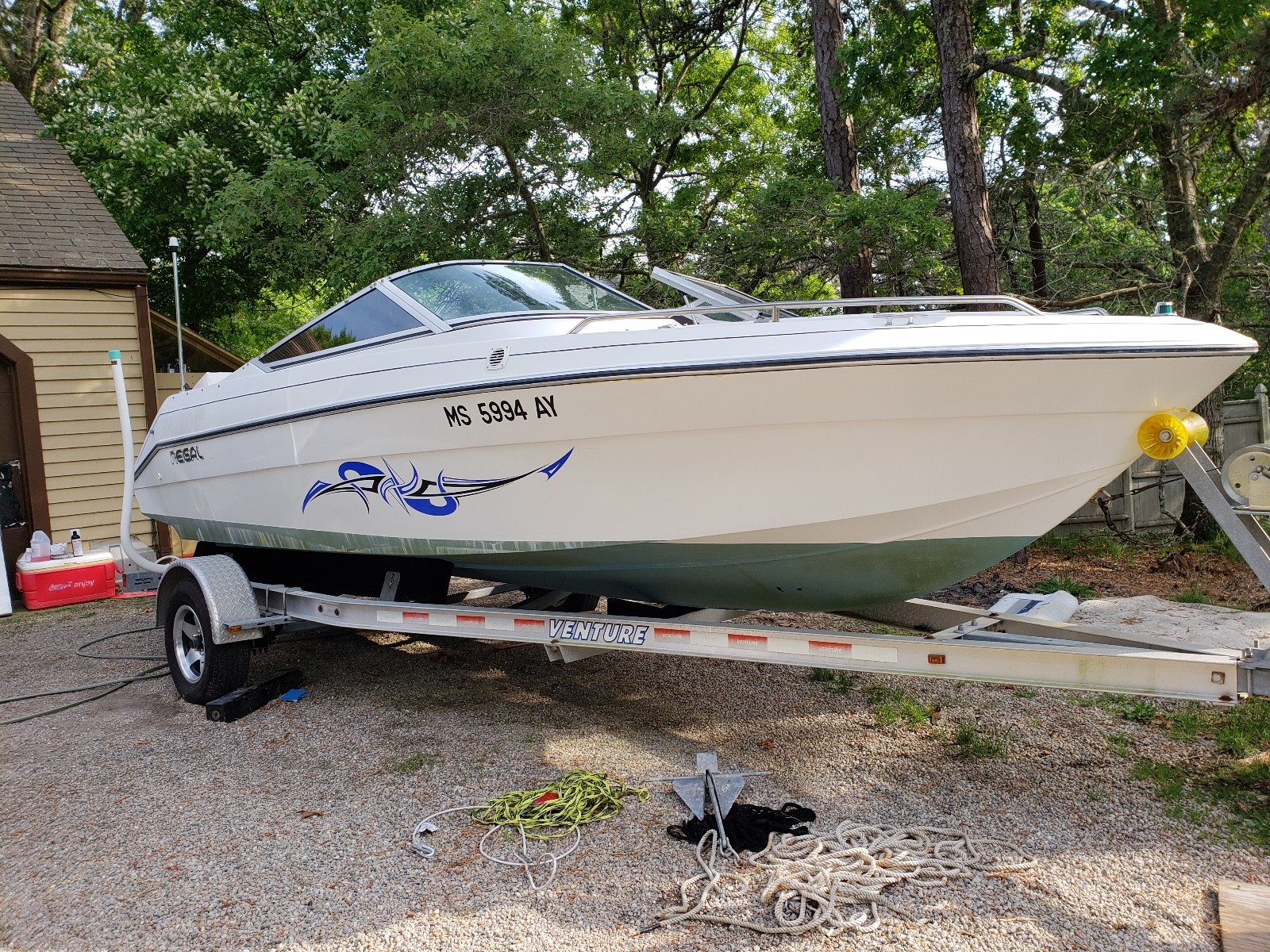 1990 Regal Veneti w Motor & Trailer, Dennis Port MA | No Fees & No Reserve