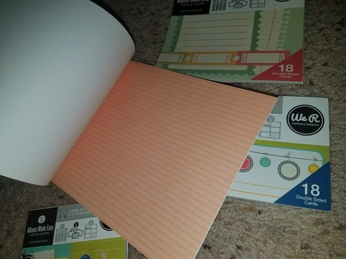 Lot of 4 Cardstock Planner 3 Set Journal Cards Designer paper Scrapbook 6x6 we r