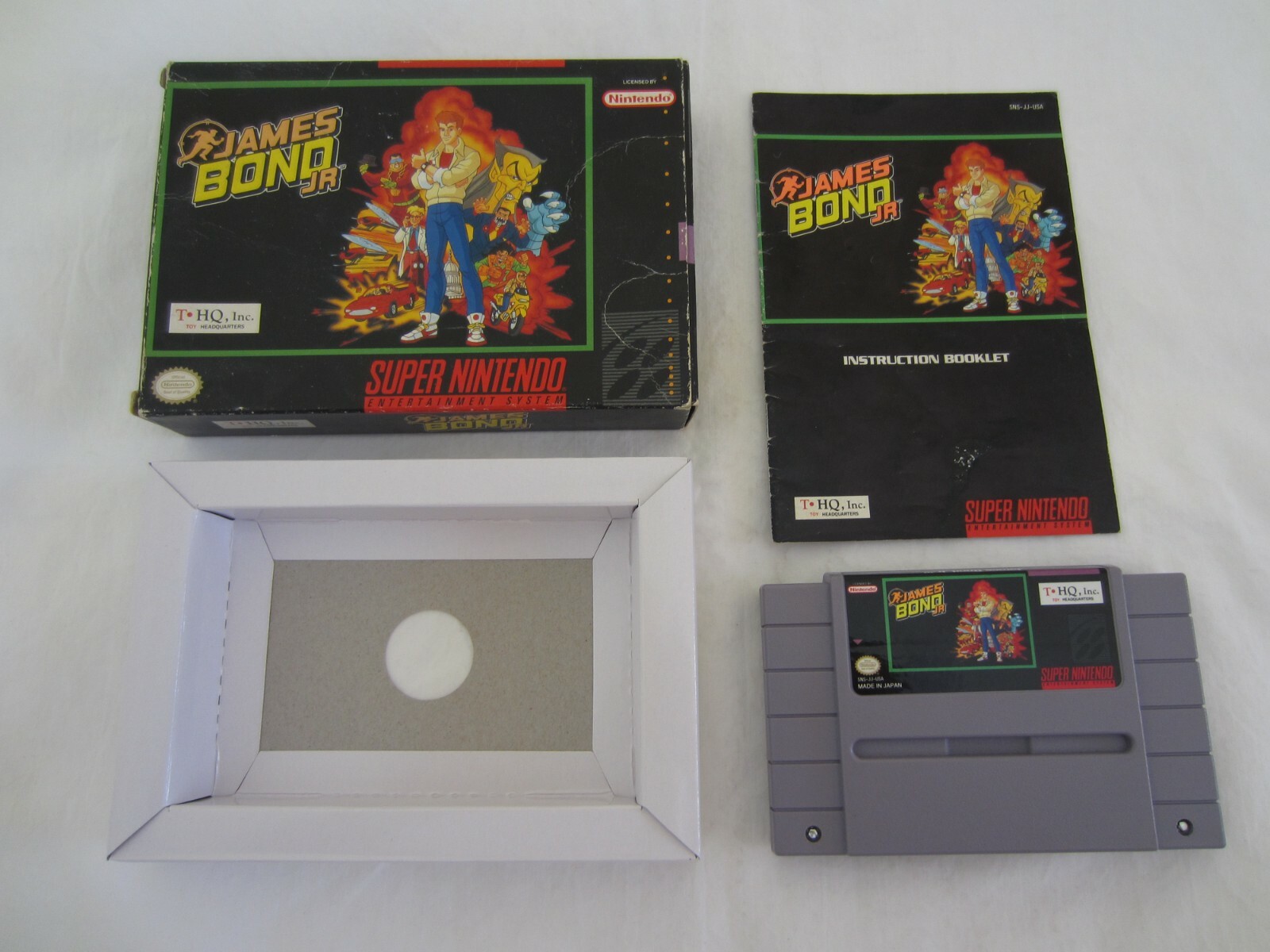 James Bond Jr. (SNES) Super Nintendo CIB Complete Box 1992