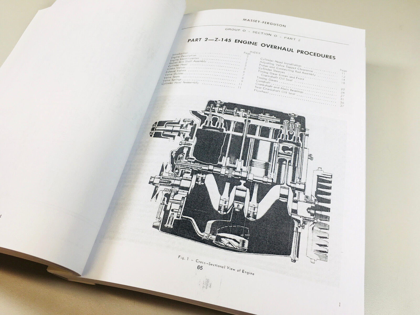Massey Ferguson 135 Tractor Factory Service Parts Operators Manual Shop Oh Set