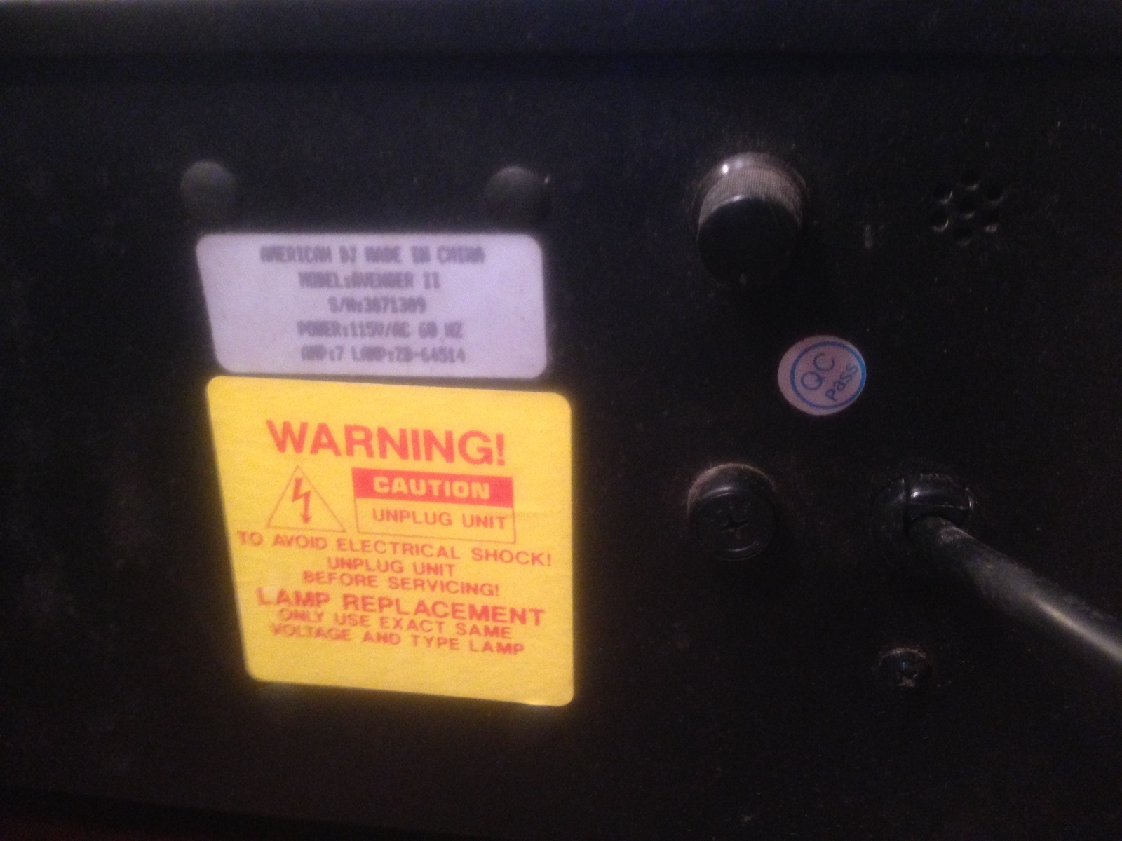 Vintage American DJ Avenger II Disco Light