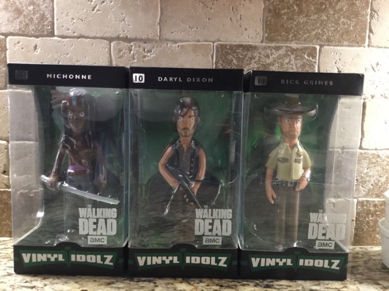 Walking Dead - Set of 3 Rick, Daryl, & Micchone Vinyl Idolz