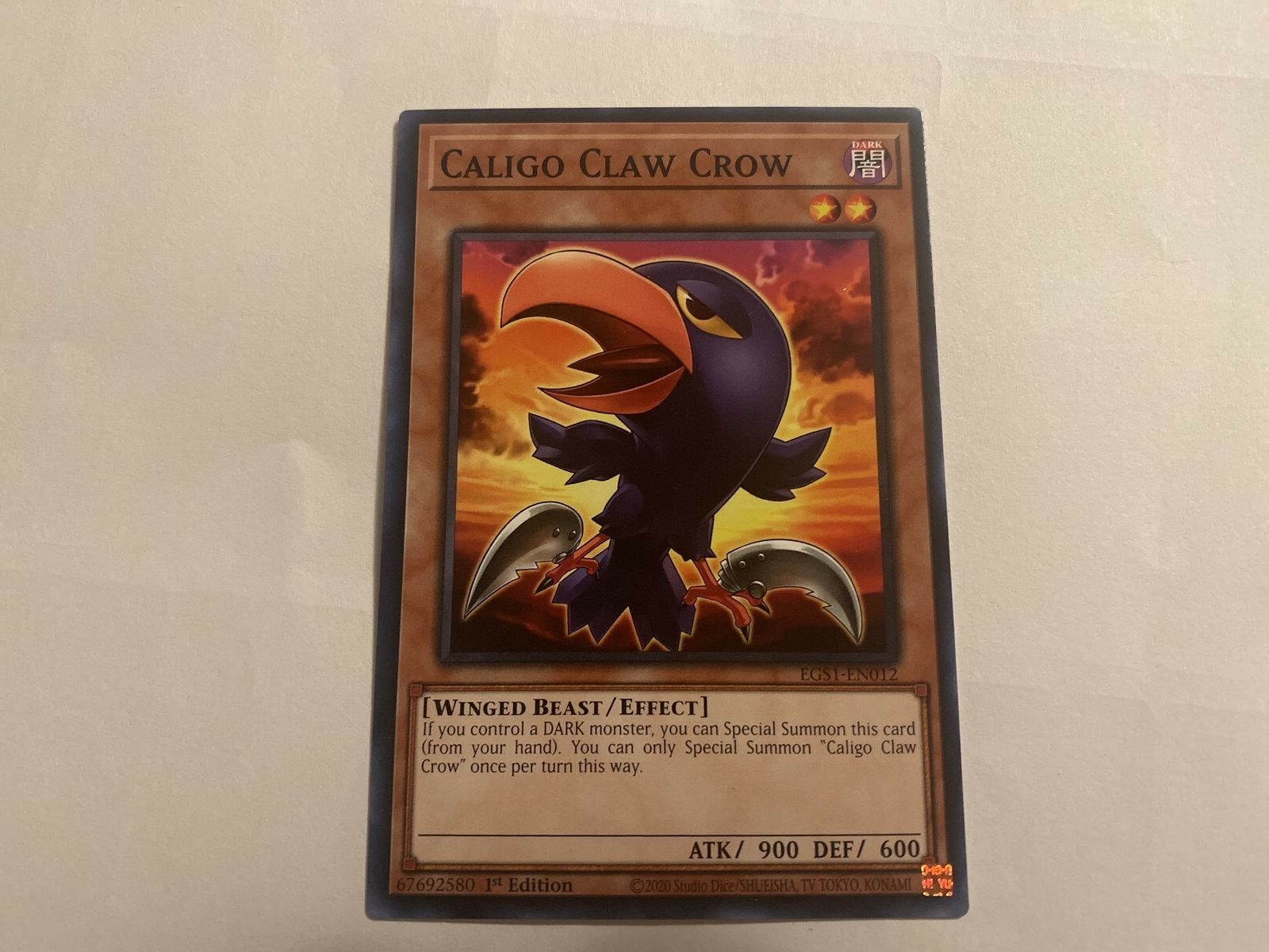 Claw Crow　 Caligo Claw Crow YS13-EN008 Common - 1st NM Yugioh | eBay