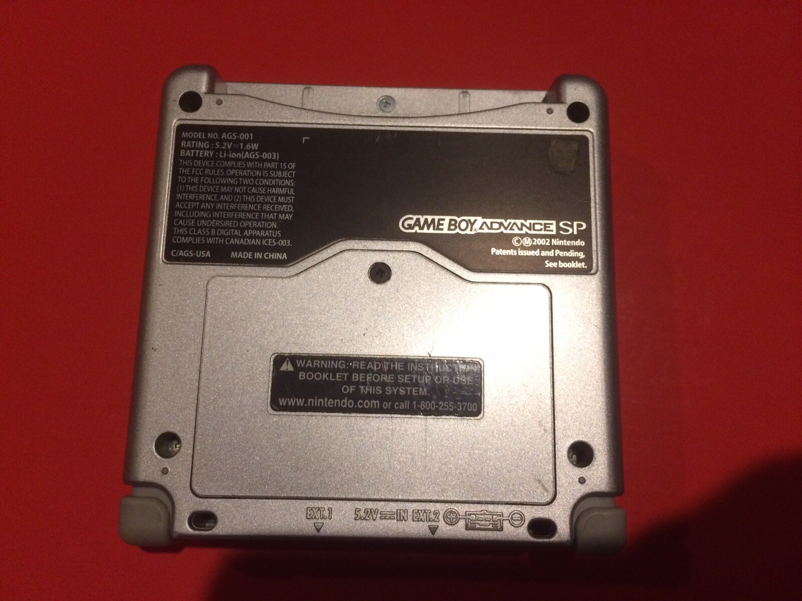 Game Boy Advanced SP System Only NO Charger