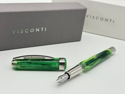 VISCONTI OPERA DEMO CAROUSEL MINT GREEN FOUNTAIN PEN NEW 100% GENUINE MSRP $825