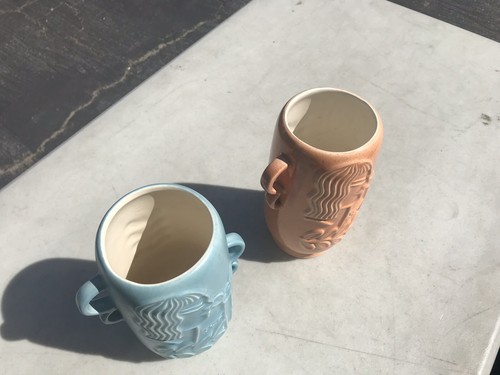 Vintage Red-Wing 1151 Charles Murphy Art Deco Pottery Vases! 40’s USA!