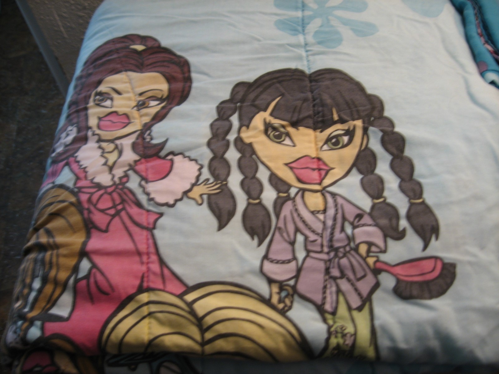 Vinatge Bratz Doll Comforter, Fitted Sheet & Flat Sheet, Size:  Full