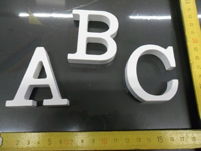 104 Lettere Legno Maiuscole Non Finite - 4 Set A-Z Per Fai Da Te, Decorazioni E Apprendimento - Foto 13