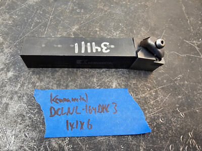 Kennametal 1x1x6'' Tool Holder Carbide Insert DCLNL-164DKC3 CNMG 432 120408