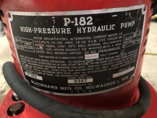 Blackhawk HYDRAULIC PUMP