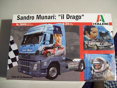 Italeri 1/24 Scale Sandro Munari Il Drago Truck Cab Model Plastic Kit 3849