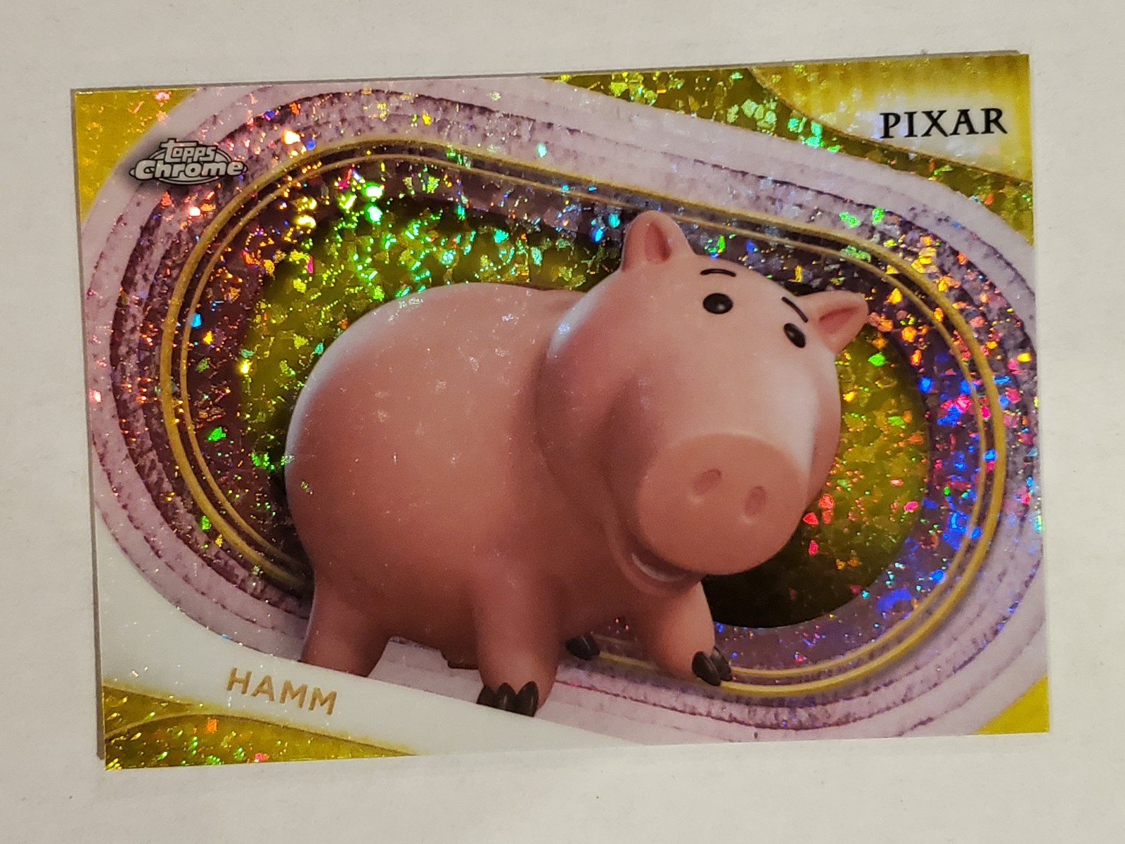 HAMM 2025 Topps Chrome Disney YELLOW MINI-DIAMOND REFRACTOR