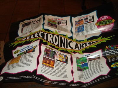 Electronic Arts poster game Insert Only ELA-SNS-4H-US  Super Nintendo SNES