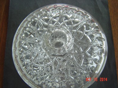 Vintage Pesari Pressed Glass Candy Dish W/Lid