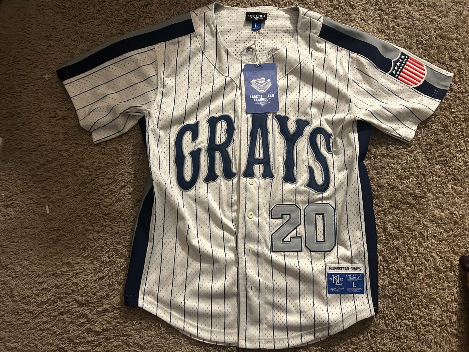 GRAYS　20 ホームステッドグレイズ　ユニフォーム　エベッツフィールド GRAYS 20 ホームステッドグレイズ ユニフォーム エベッツフィールド