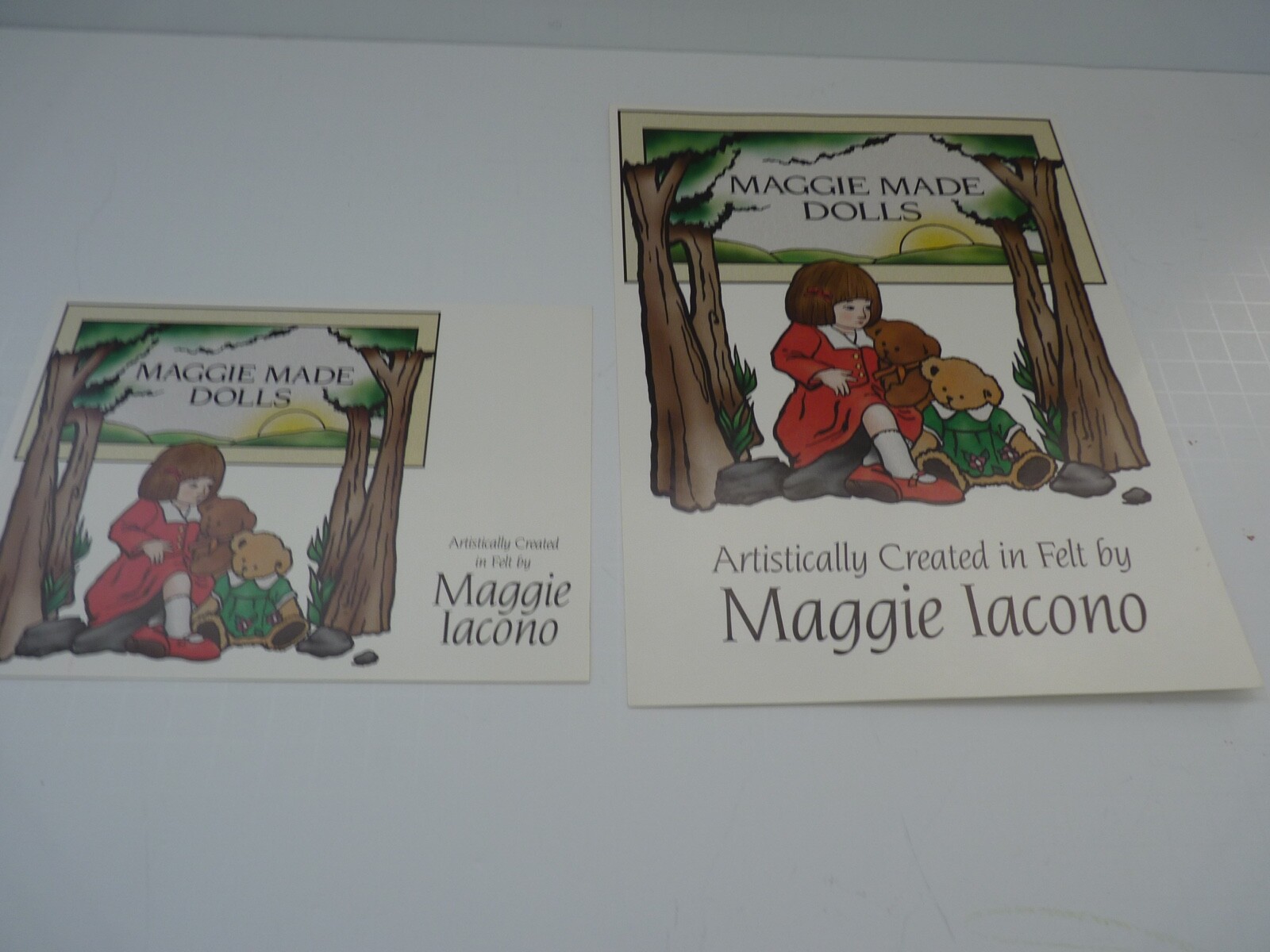 Collection of Maggie Iacono Felt Doll Literature, Catalogs and Photos 98, 99, 02