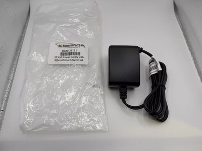 BC Biomedical BC20-21111 10 Volt Power Supply with UK Adapter Set
