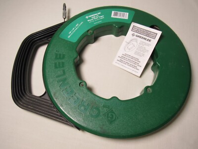 Greenlee Steel Fish Tape 100 Ft Electrician Tools 438-10 Excellent Wire Puller