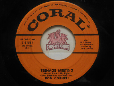 Don Cornell   Teenage Meeting / I Still Have A Prayer, 45 RPM VG (9B)