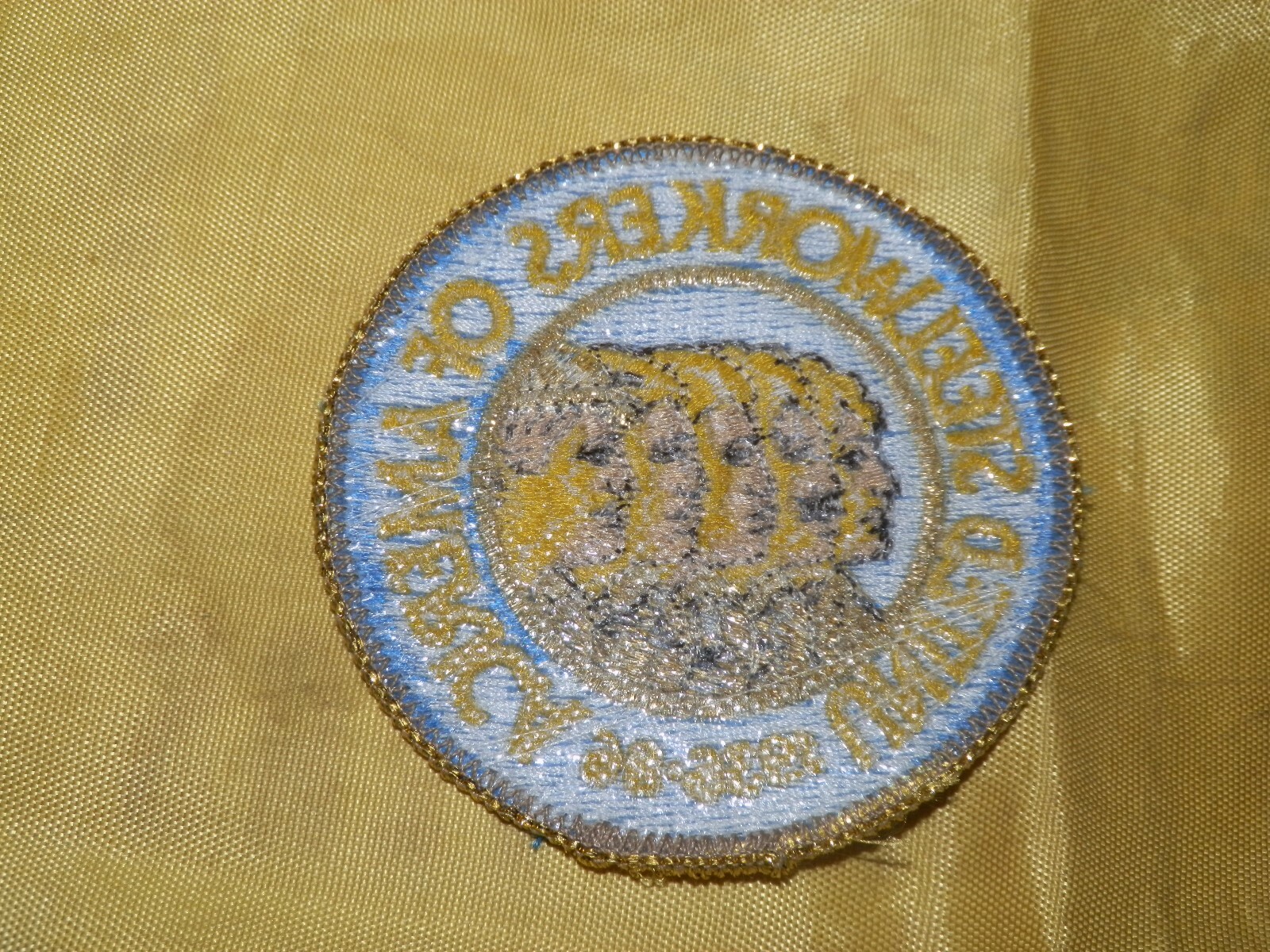 Vtg United Steelworkers Of America Embroidered Patch 3” Union Steel USA USWA #1