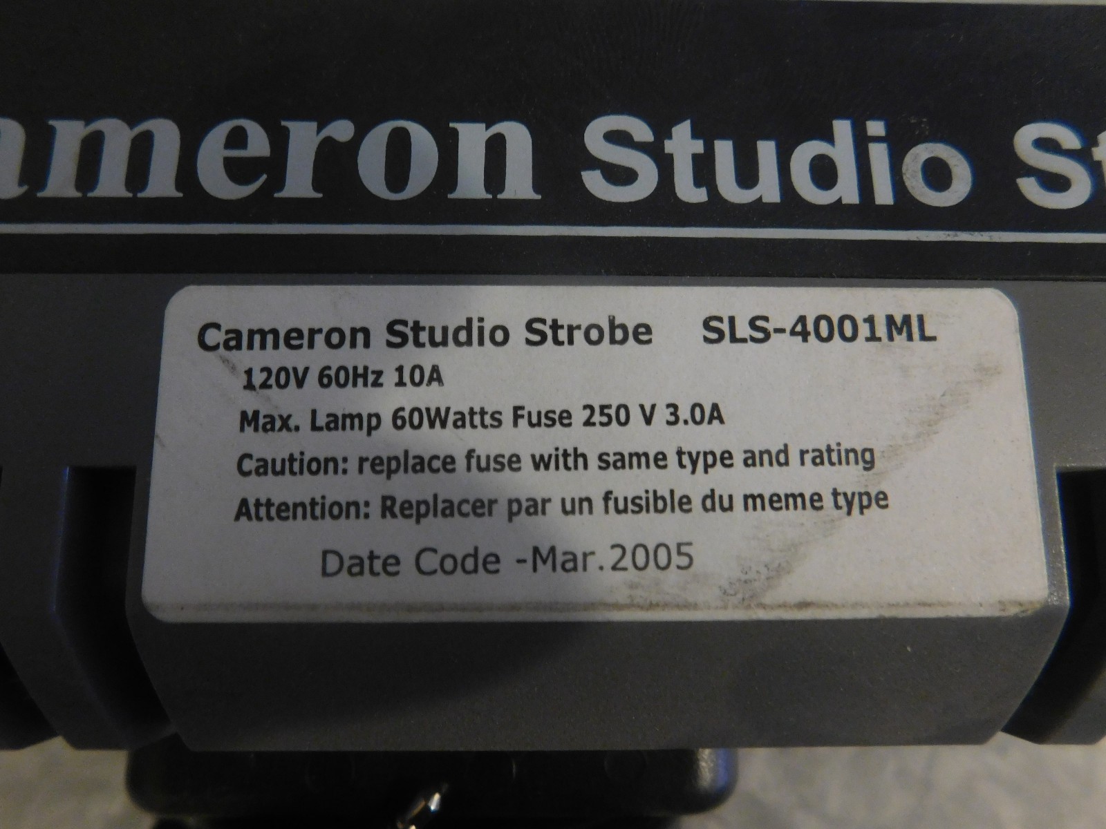 Cameron Studio Strobe SLS-4001ML 60 Watt
