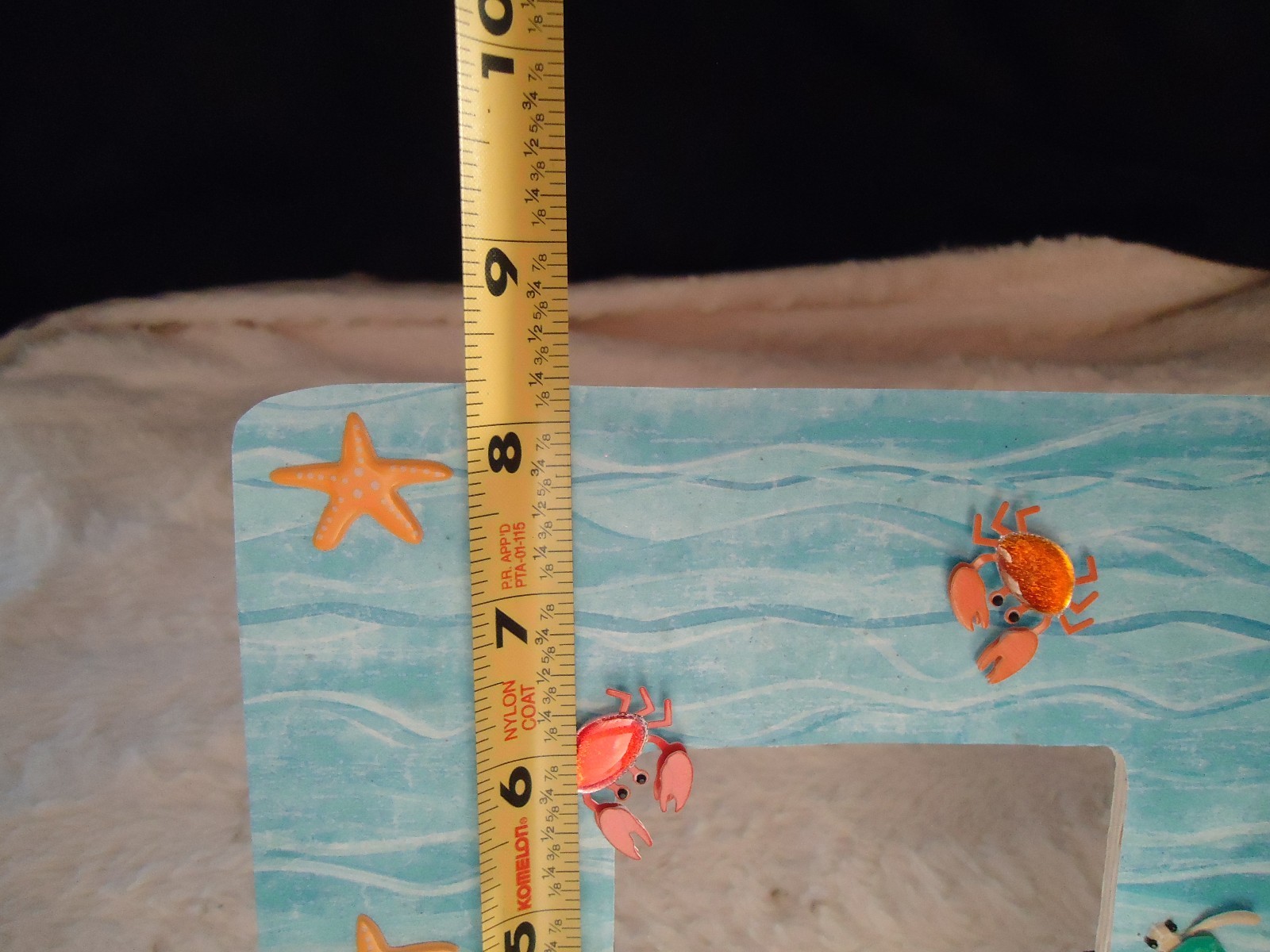 NEW SEA TURTLE / STARFISH / CRAB  PICTURE FRAME HOLDS 4x4 PHOTO