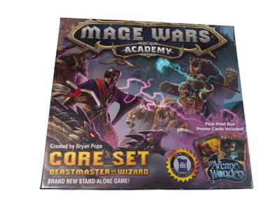 Mage Wars Academy Core Set Beastmaster Vs. Wizard First Print Run w/ Promo Cards
