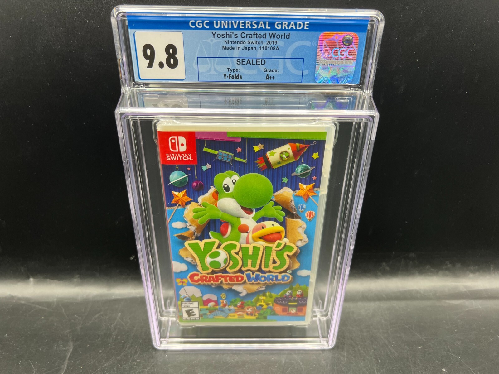1st Print Yoshi's Crafted World Switch CGC 9.8 A++ FACTORY