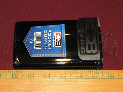 New Bohning Pocket Quiver, Holds 6 Arrows With Target Tips, #201035BK
