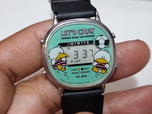 Vintage Seiko Alba Y757-4000 Animate LET'S CHAT FRIENDS MAKE
