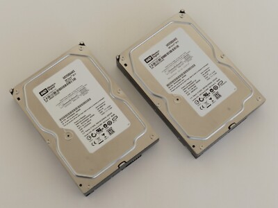 Qty 2 Western Digital WD2500AAKS-00VSA0 250GB SATA II 3.5'' Desktop HDDs Tested!