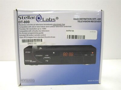 Stellar Labs DT-800 High Definition OTH Digital Tuner w/ HDMI & Component Video