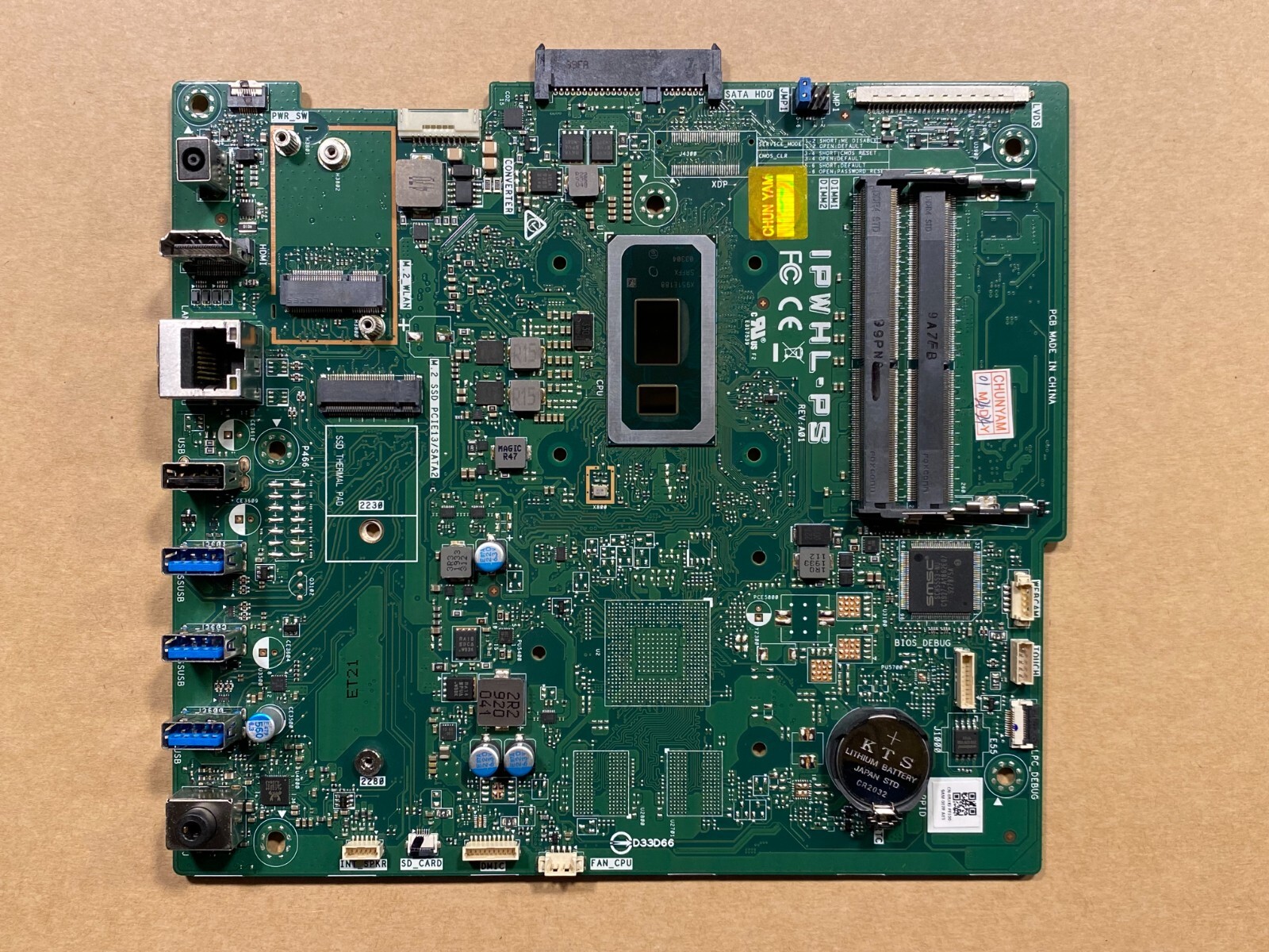 NEW Dell Inspiron 3280 3480 AIO Intel Motherboard i5-8265U