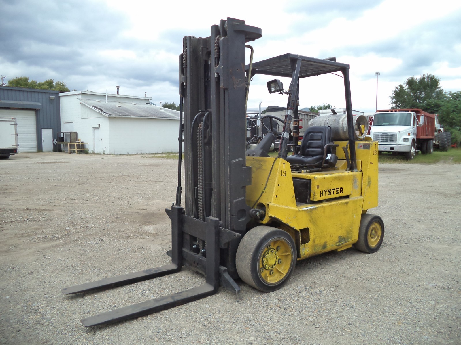 Hyster Model S80XLBCS, 8,000#, 8000# Cushion Tired Forklift, LPG Powered
