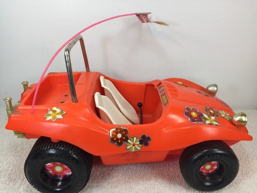 Barbie Vintage 1970 Sun N Fun Dune Buggy with Rollbar #1158 Working Box