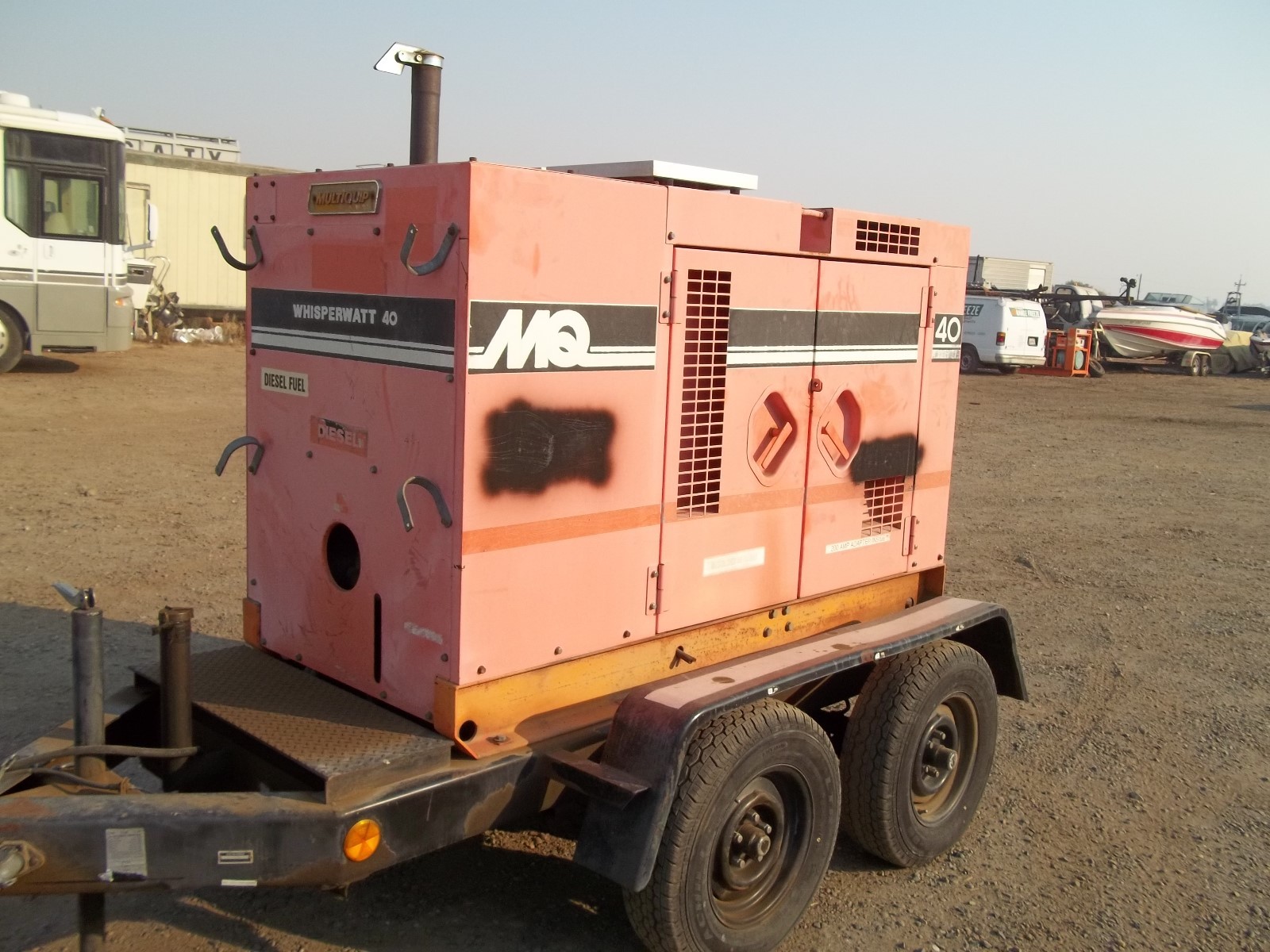 Multiquip 40 KVA Whisper Watt on Trailer